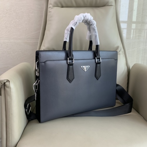 Replica Prada AAA Man Handbags #1156123 $158.00 USD for Wholesale