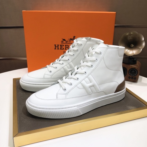 Hermes High Tops Shoes For Men #1156188 $115.00 USD, Wholesale Replica Hermes High Tops Shoes