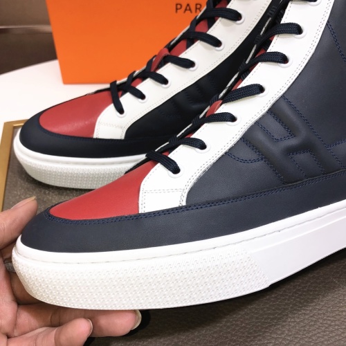 Replica Hermes High Tops Shoes For Men #1156190 $115.00 USD for Wholesale