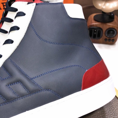 Replica Hermes High Tops Shoes For Men #1156190 $115.00 USD for Wholesale