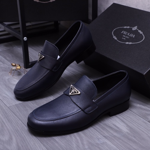 Prada Leather Shoes For Men #1156361 $92.00 USD, Wholesale Replica Prada Leather Shoes