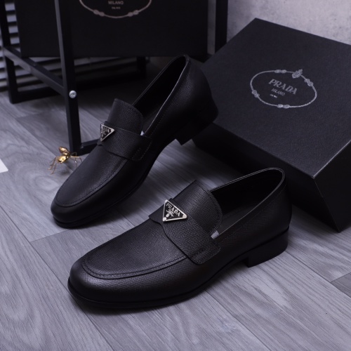 Prada Leather Shoes For Men #1156362 $92.00 USD, Wholesale Replica Prada Leather Shoes