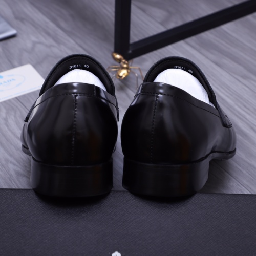 Replica Prada Leather Shoes For Men #1156363 $92.00 USD for Wholesale