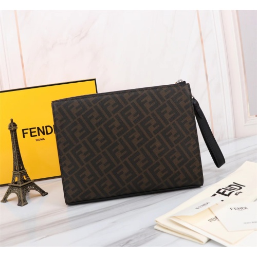 Replica Fendi AAA Man Wallets #1160431 $140.00 USD for Wholesale