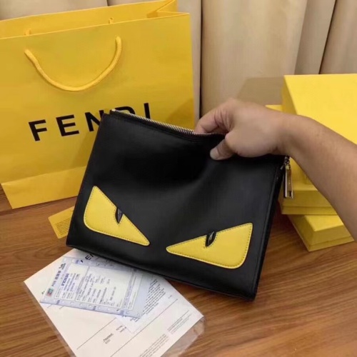 Replica Fendi AAA Man Wallets #1161080 $60.00 USD for Wholesale