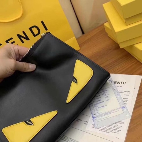 Replica Fendi AAA Man Wallets #1161080 $60.00 USD for Wholesale