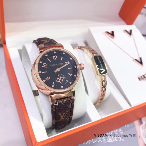 Louis Vuitton Watches For Women #1162859 $42.00 USD, Wholesale Replica Louis Vuitton Watches