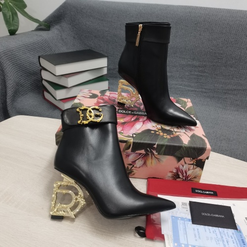 Replica Dolce & Gabbana D&G Boots For Women #1163108 $172.00 USD for Wholesale