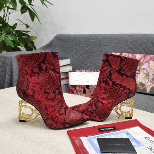 Replica Dolce & Gabbana D&G Boots For Women #1163203 $165.00 USD for Wholesale