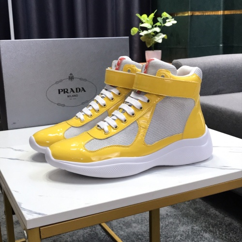 Prada High Top Shoes For Men #1164159 $72.00 USD, Wholesale Replica Prada High Top Shoes