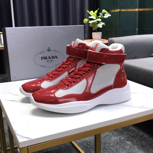 Prada High Top Shoes For Men #1164160 $72.00 USD, Wholesale Replica Prada High Top Shoes