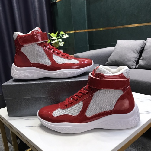 Replica Prada High Top Shoes For Men #1164160 $72.00 USD for Wholesale