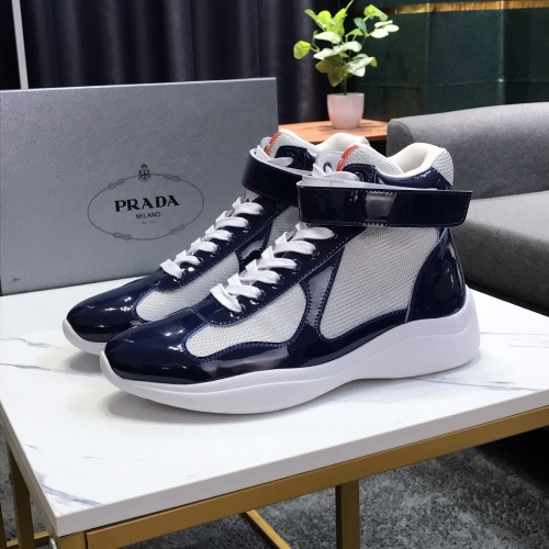 Prada High Top Shoes For Men #1164161 $72.00 USD, Wholesale Replica Prada High Top Shoes