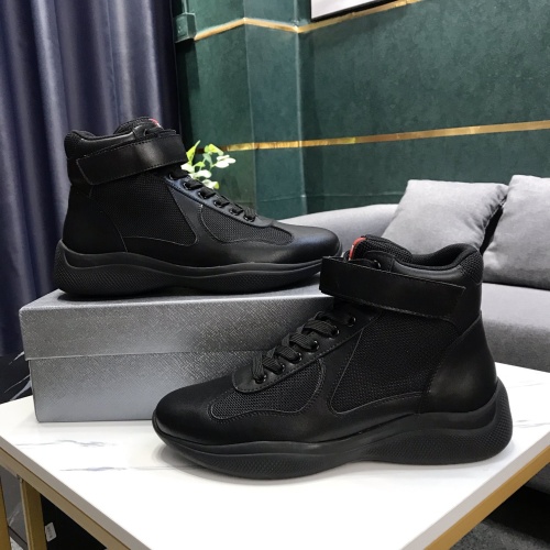 Replica Prada High Top Shoes For Men #1164163 $72.00 USD for Wholesale