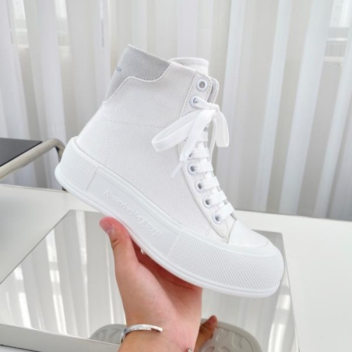 Replica Alexander McQueen High Tops Shoes For Men #1174895 $98.00 USD for Wholesale