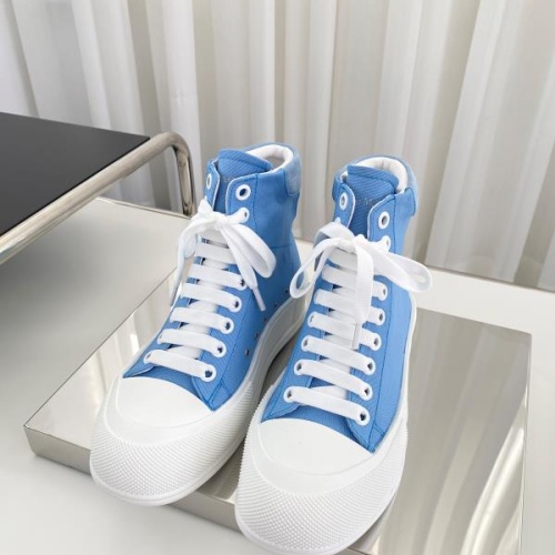 Replica Alexander McQueen High Tops Shoes For Men #1174899 $98.00 USD for Wholesale