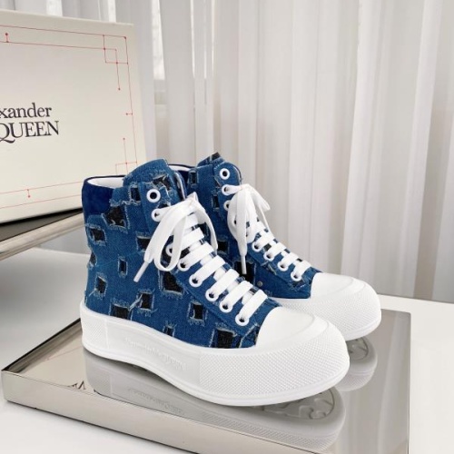 Alexander McQueen High Tops Shoes For Women #1174908 $96.00 USD, Wholesale Replica Alexander McQueen High Tops Shoes