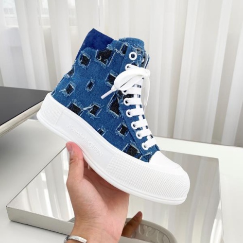 Replica Alexander McQueen High Tops Shoes For Women #1174908 $96.00 USD for Wholesale