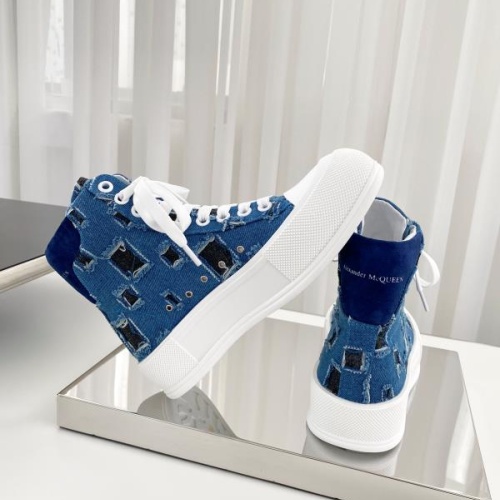 Replica Alexander McQueen High Tops Shoes For Women #1174908 $96.00 USD for Wholesale