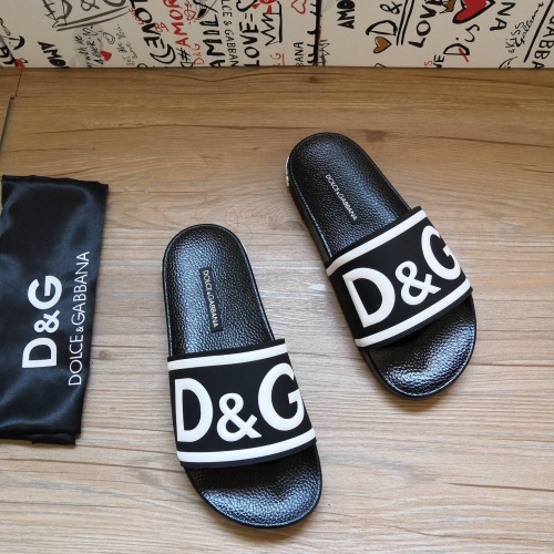 Replica Dolce & Gabbana D&G Slippers For Women #1177210 $48.00 USD for Wholesale