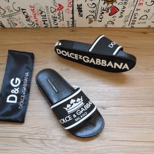 Replica Dolce & Gabbana D&G Slippers For Men #1177215 $48.00 USD for Wholesale