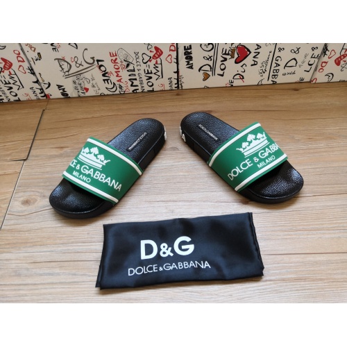 Replica Dolce & Gabbana D&G Slippers For Men #1177217 $48.00 USD for Wholesale