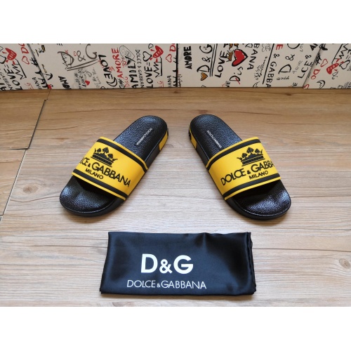 Replica Dolce & Gabbana D&G Slippers For Women #1177218 $48.00 USD for Wholesale