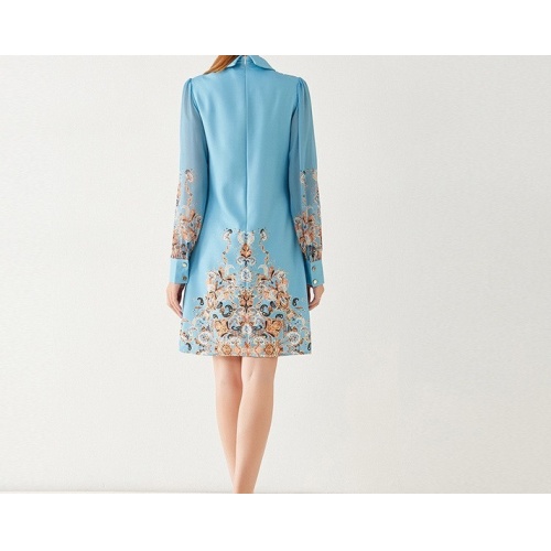 Replica Hermes Dresses Long Sleeved For Women #1177951 $60.00 USD for Wholesale