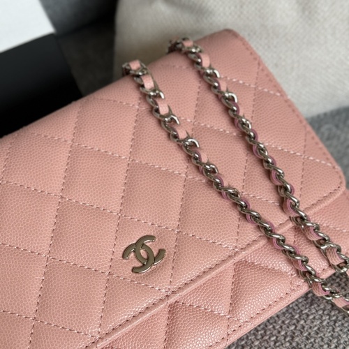 Replica Chanel AAA Quality Messenger Bags In Silver For Women #1179494 $158.00 USD for Wholesale