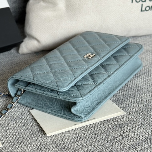 Replica Chanel AAA Quality Messenger Bags In Silver For Women #1179498 $158.00 USD for Wholesale