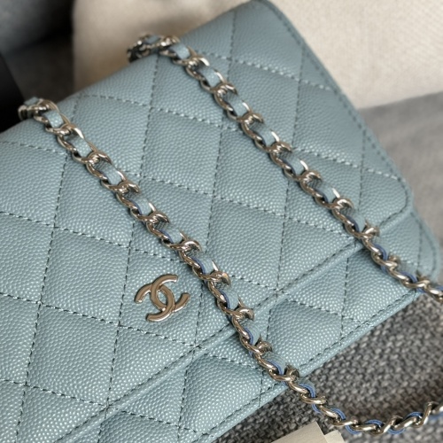 Replica Chanel AAA Quality Messenger Bags In Silver For Women #1179498 $158.00 USD for Wholesale