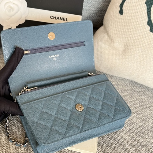 Replica Chanel AAA Quality Messenger Bags In Silver For Women #1179500 $158.00 USD for Wholesale