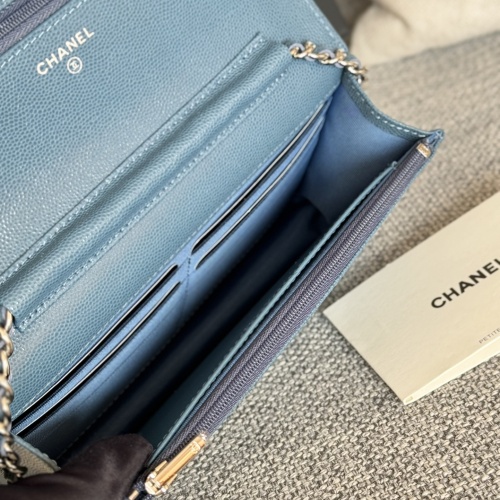 Replica Chanel AAA Quality Messenger Bags In Silver For Women #1179500 $158.00 USD for Wholesale