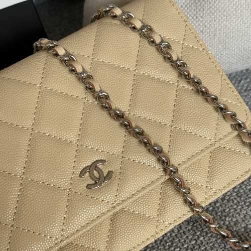 Replica Chanel AAA Quality Messenger Bags In Silver For Women #1179506 $158.00 USD for Wholesale