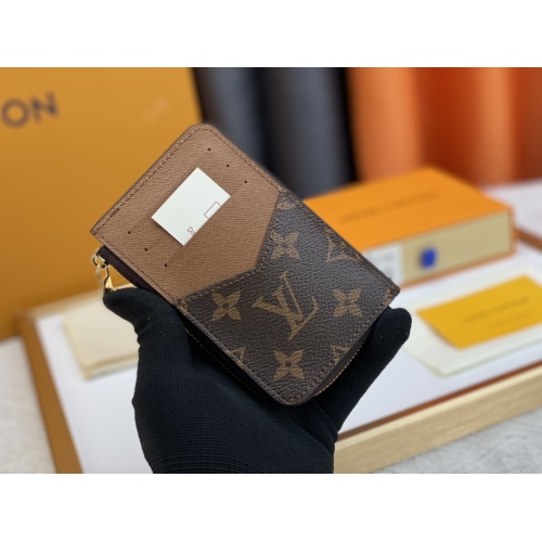 Replica Louis Vuitton LV Card Case In Brown For Women #1182109 $36.00 USD for Wholesale