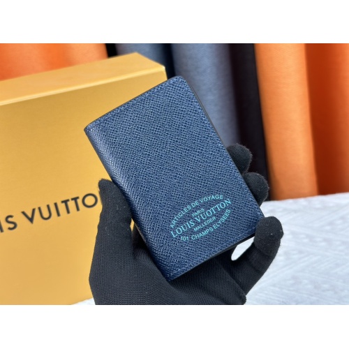 Louis Vuitton LV Card Case In Navy For Unisex #1182112 $29.00 USD, Wholesale Replica Louis Vuitton LV Wallets