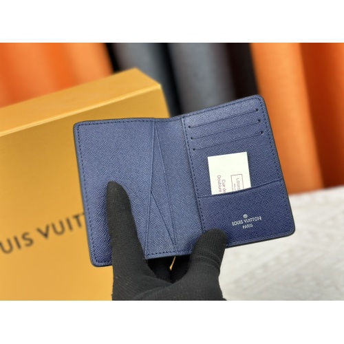 Replica Louis Vuitton LV Card Case In Blue For Unisex #1182115 $29.00 USD for Wholesale