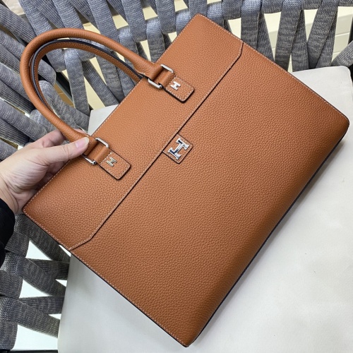 Replica Hermes AAA Man Handbags #1182726 $158.00 USD for Wholesale