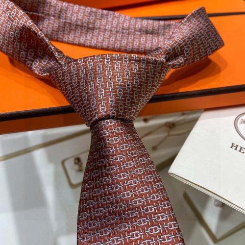 Replica Hermes Necktie For Men #1183395 $40.00 USD for Wholesale