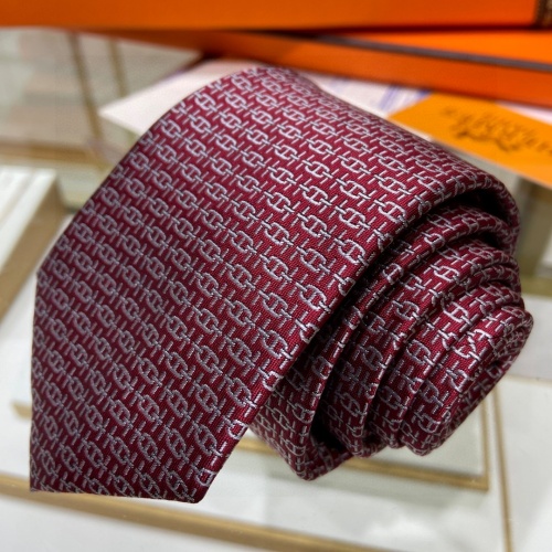 Replica Hermes Necktie For Men #1183396 $40.00 USD for Wholesale