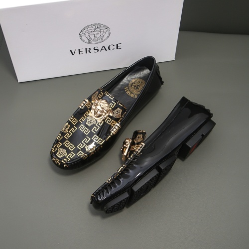 Versace Leather Shoes For Men #1183693 $68.00 USD, Wholesale Replica Versace Leather Shoes