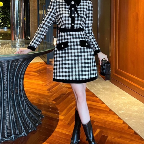 Replica Chanel Dresses Long Sleeved For Women #1184218 $115.00 USD for Wholesale