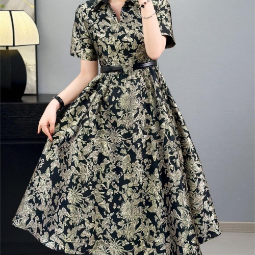 Christian Dior Dresses Short Sleeved For Women #1184228 $108.00 USD, Wholesale Replica Christian Dior Dresses