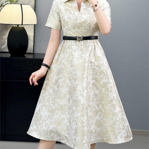 Christian Dior Dresses Short Sleeved For Women #1184229 $108.00 USD, Wholesale Replica Christian Dior Dresses