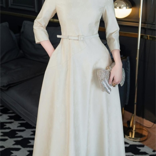 Christian Dior Dresses Middle Sleeved For Women #1184231 $122.00 USD, Wholesale Replica Christian Dior Dresses