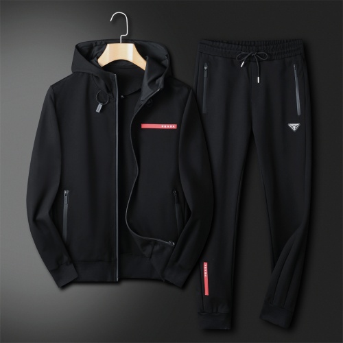 Prada Tracksuits Long Sleeved For Men #1184840 $92.00 USD, Wholesale Replica Prada Tracksuits