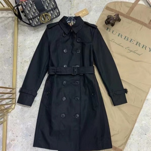 Burberry Trench Coat Long Sleeved For Women #1184869 $160.00 USD, Wholesale Replica Burberry Trench Coat