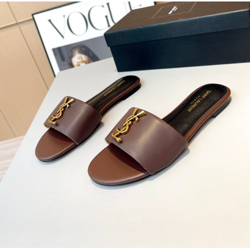 Replica Yves Saint Laurent YSL Slippers For Women #1185143 $76.00 USD for Wholesale