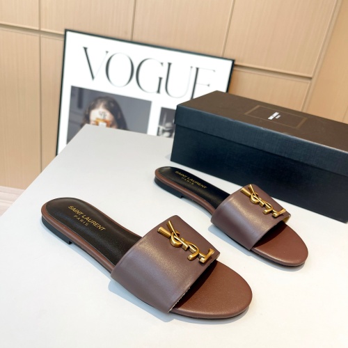 Replica Yves Saint Laurent YSL Slippers For Women #1185143 $76.00 USD for Wholesale