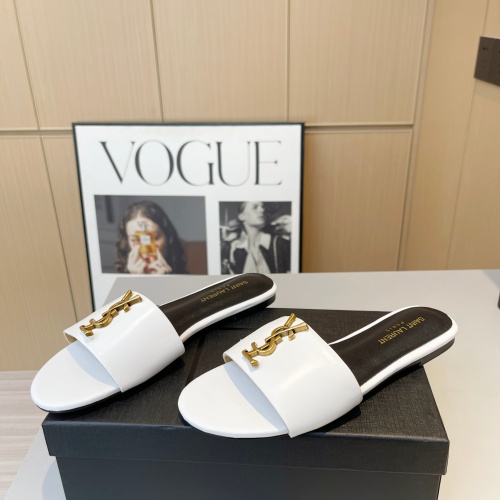 Replica Yves Saint Laurent YSL Slippers For Women #1185144 $76.00 USD for Wholesale